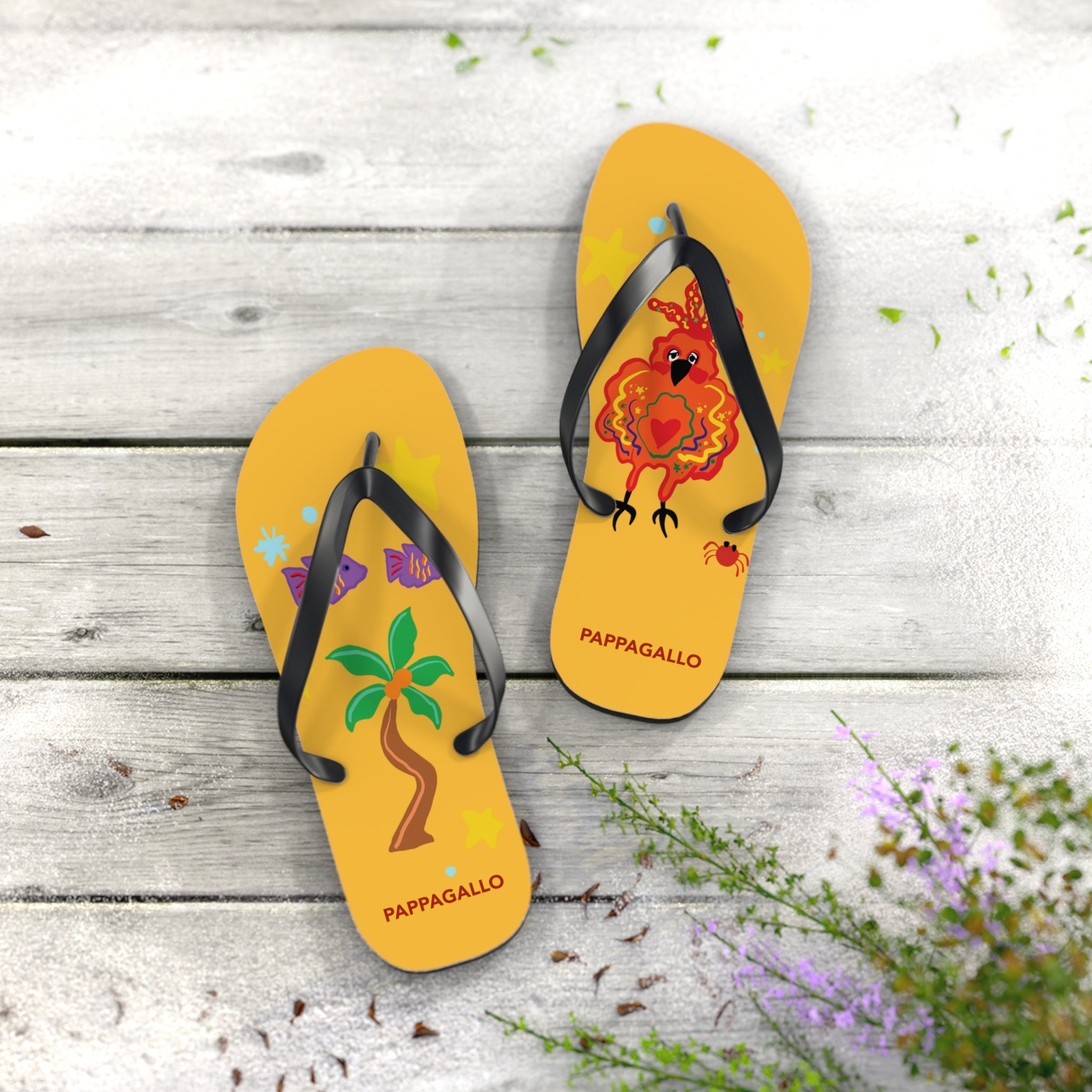 Party Bird Flip Flops