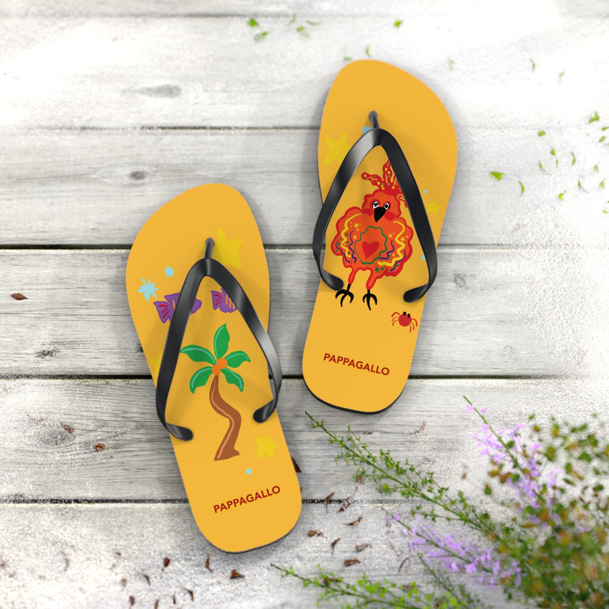 Party Bird Flip Flops