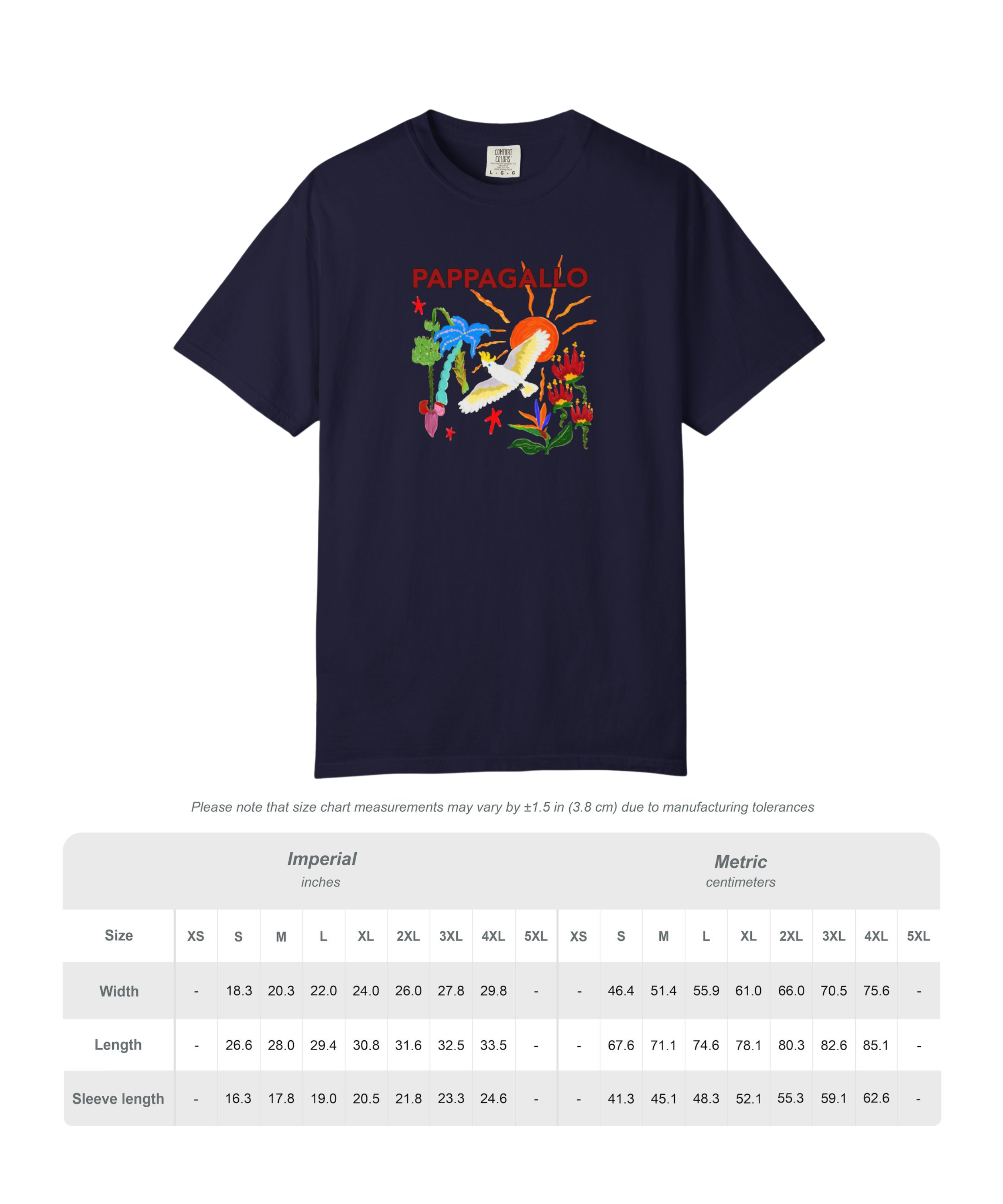 PAPPAGALLO Tropical Paradise Graphic T-Shirt