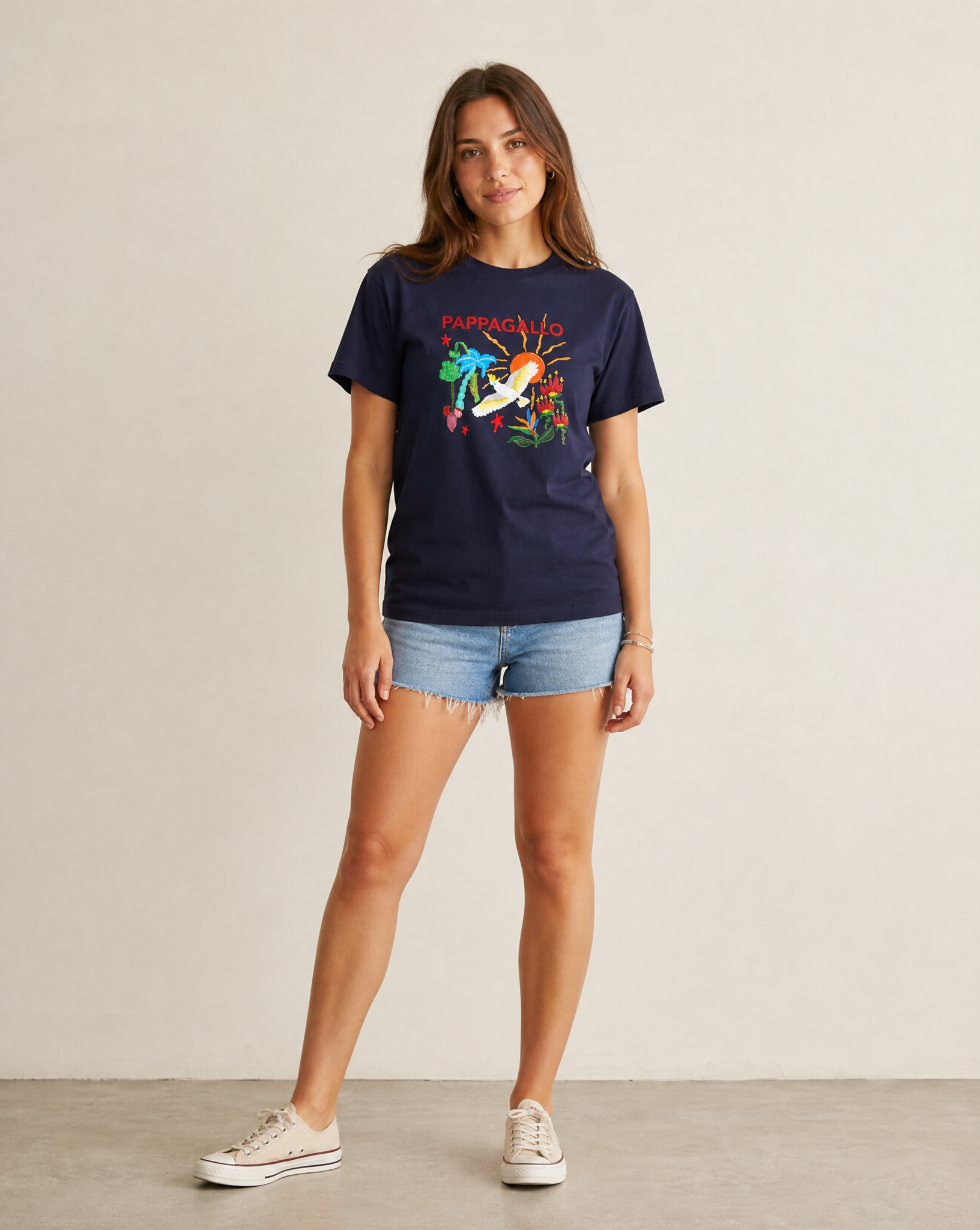 PAPPAGALLO Tropical Paradise Graphic T-Shirt