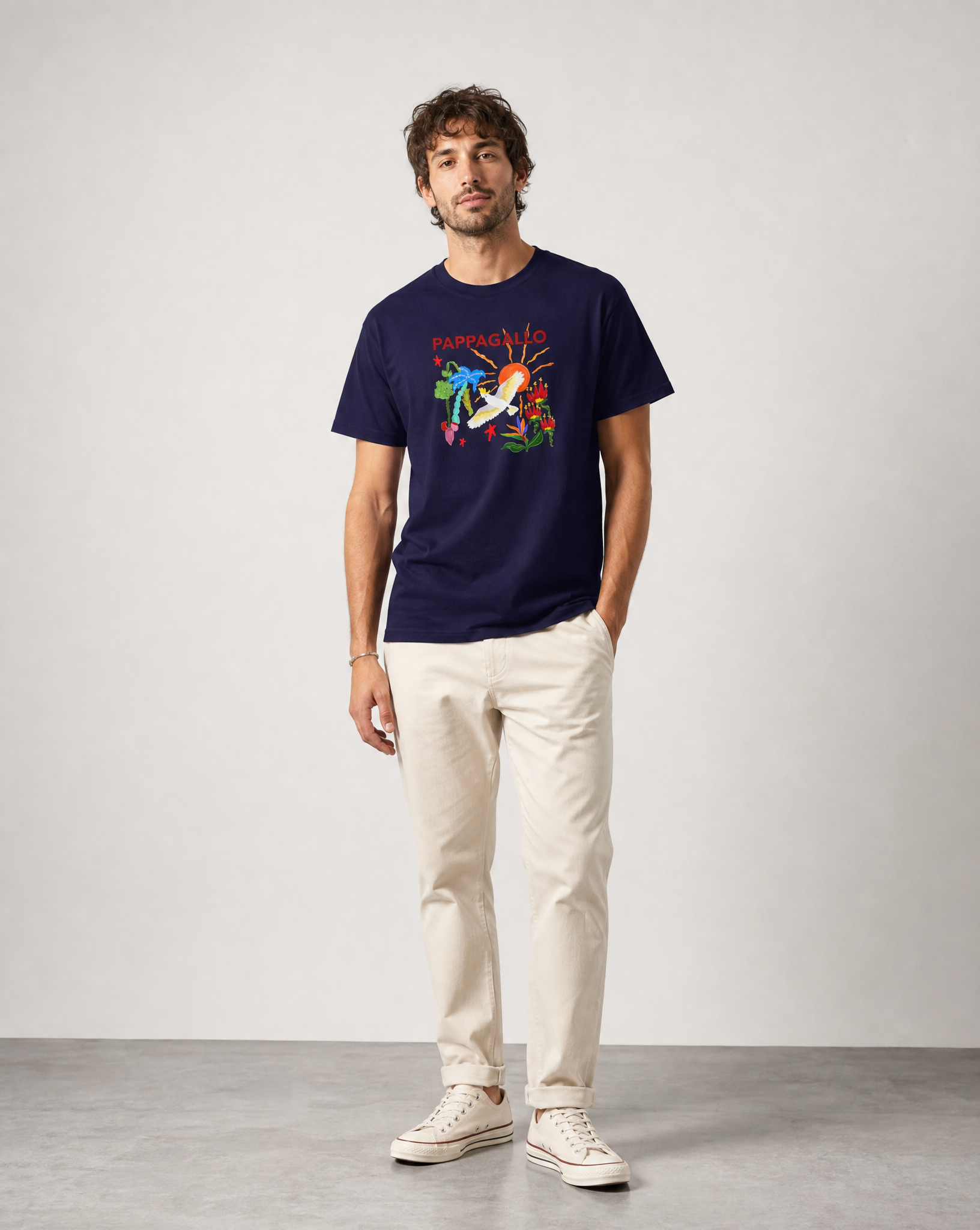 PAPPAGALLO Tropical Paradise Graphic T-Shirt