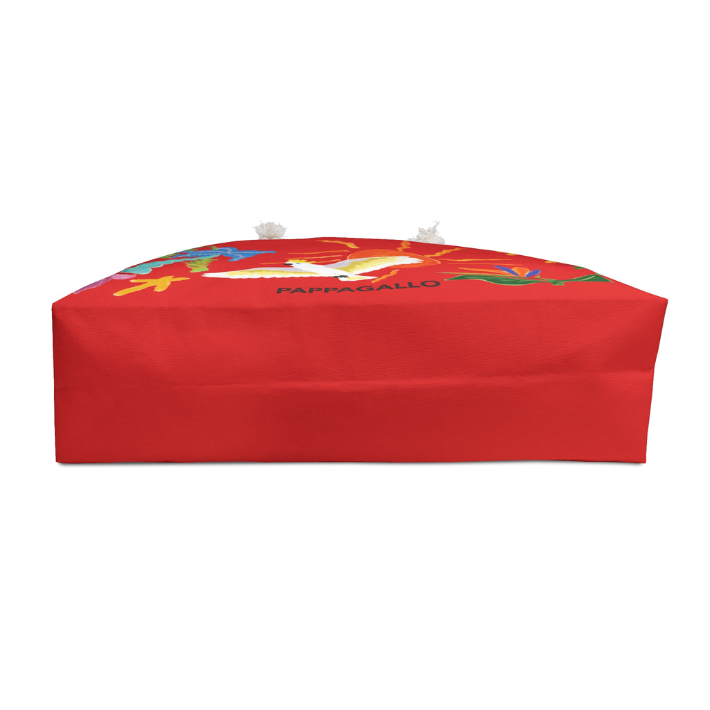 PAPPAGALLO Tropical Weekender Bag — Paradise Red