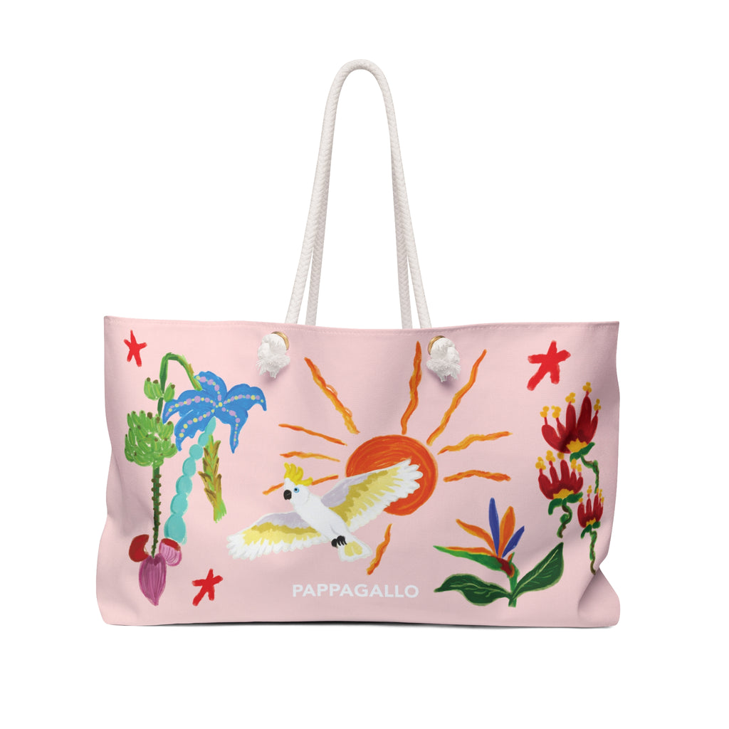 PAPPAGALLO Tropical Weekender Bag — Paradise Pink