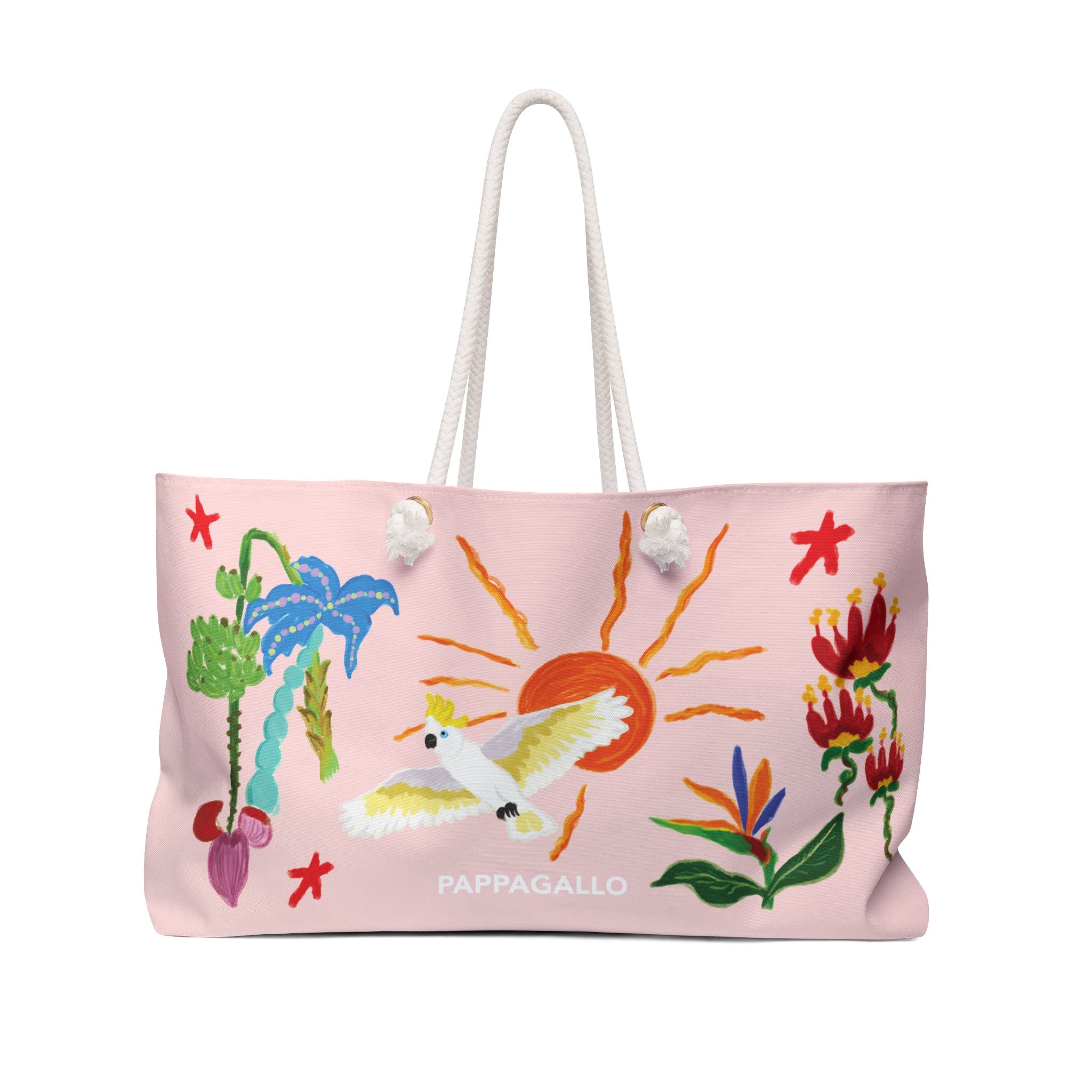 PAPPAGALLO Tropical Weekender Bag — Paradise Pink