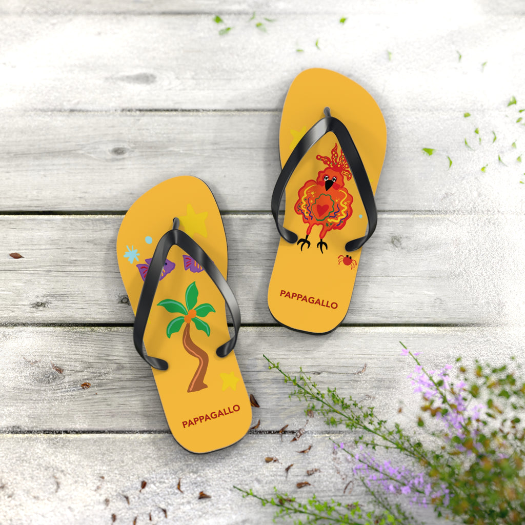 Party Bird Flip Flops