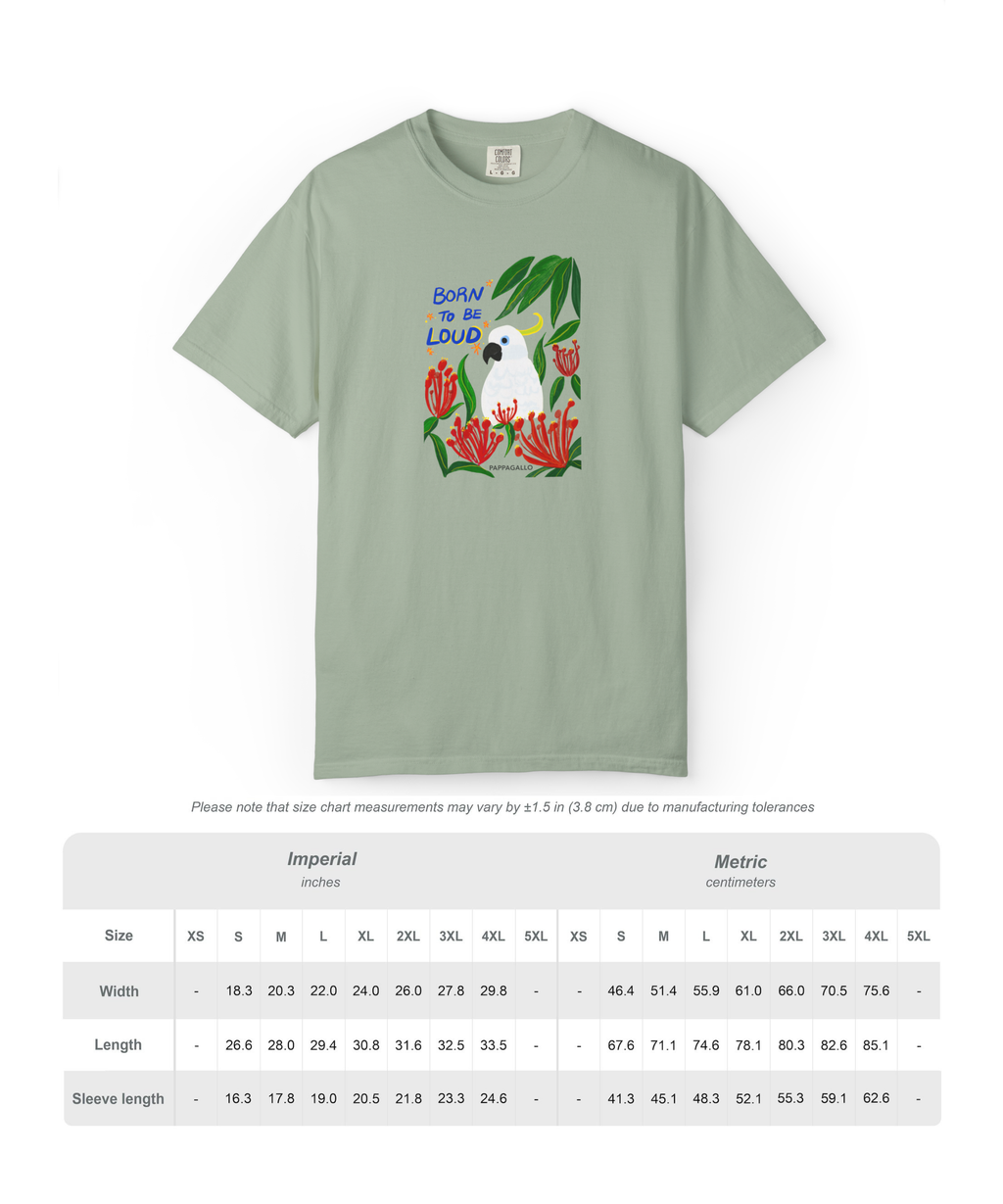 Born To Be Loud Cockatoo Graphic T-Shirt
