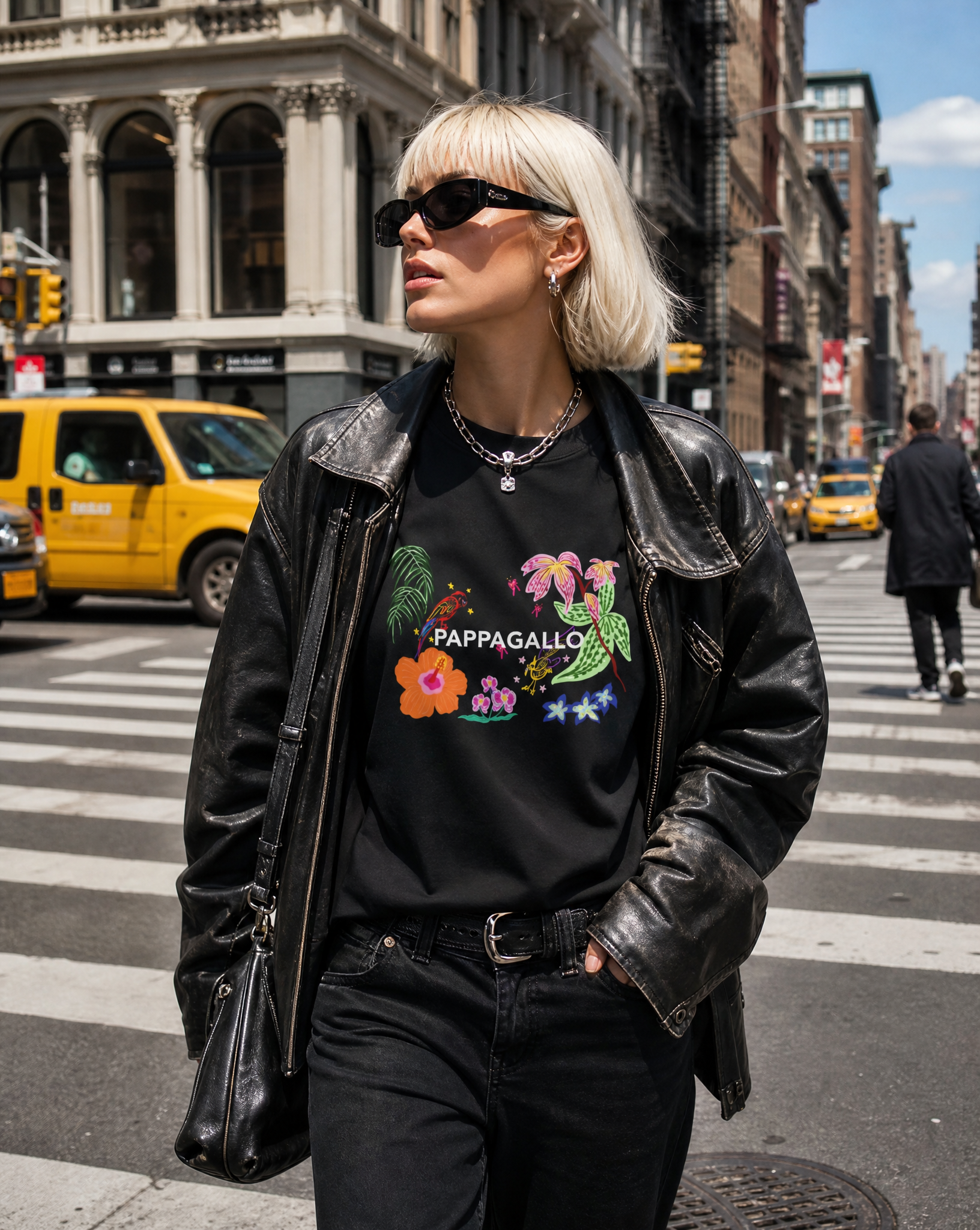 Botanical Wonders Graphic T-Shirt Black