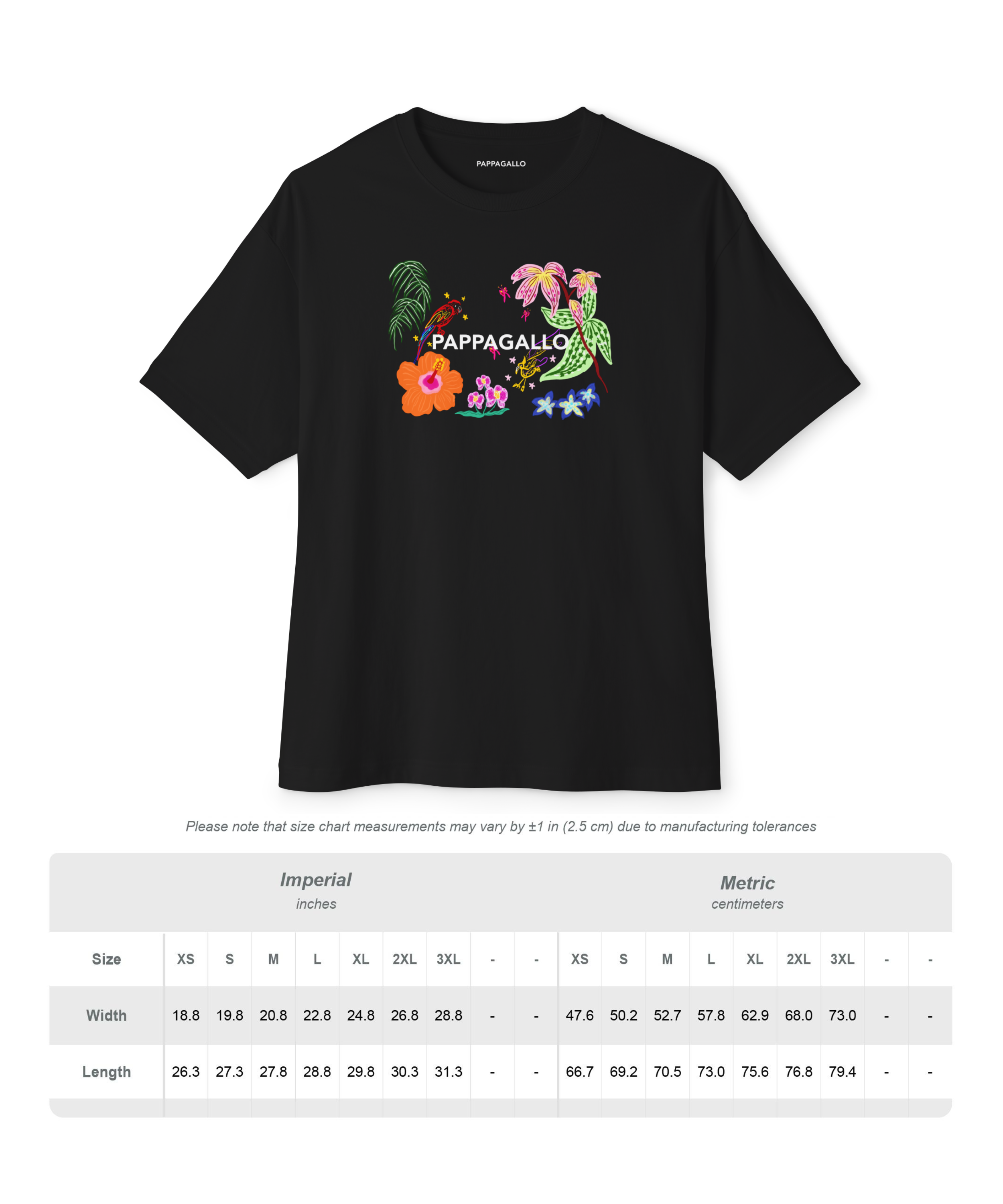 Botanical Wonders Graphic T-Shirt Black