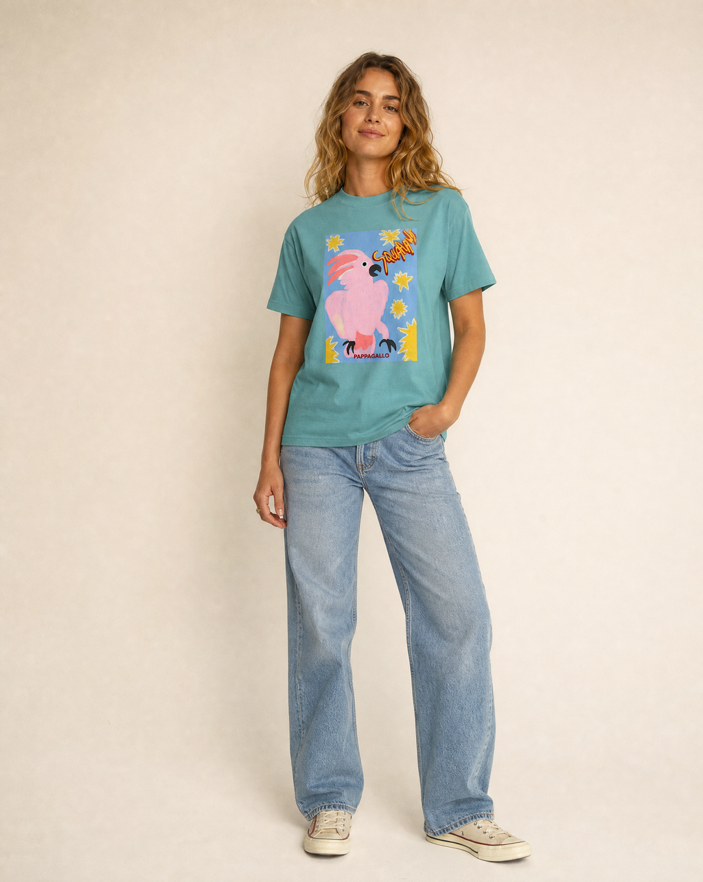 Pink Cockatoo Graphic T-Shirt
