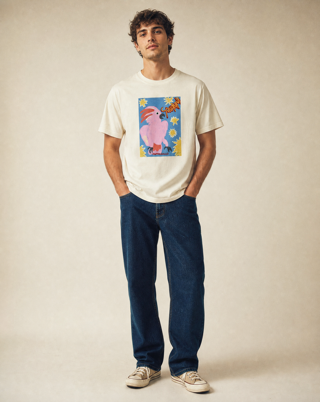 Pink Cockatoo Graphic T-Shirt